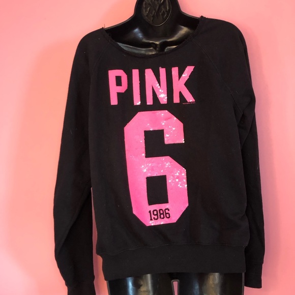 *MCBLING* vintage VS PINK sequin seater - Picture 2 of 2